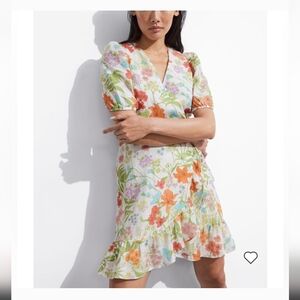 Floral Wrap Mini Dress